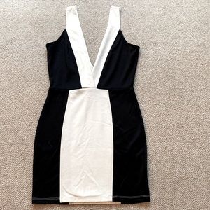 Mini low cut dress